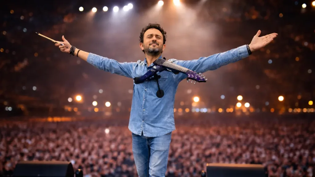 Eduardo con violin electrico Viper