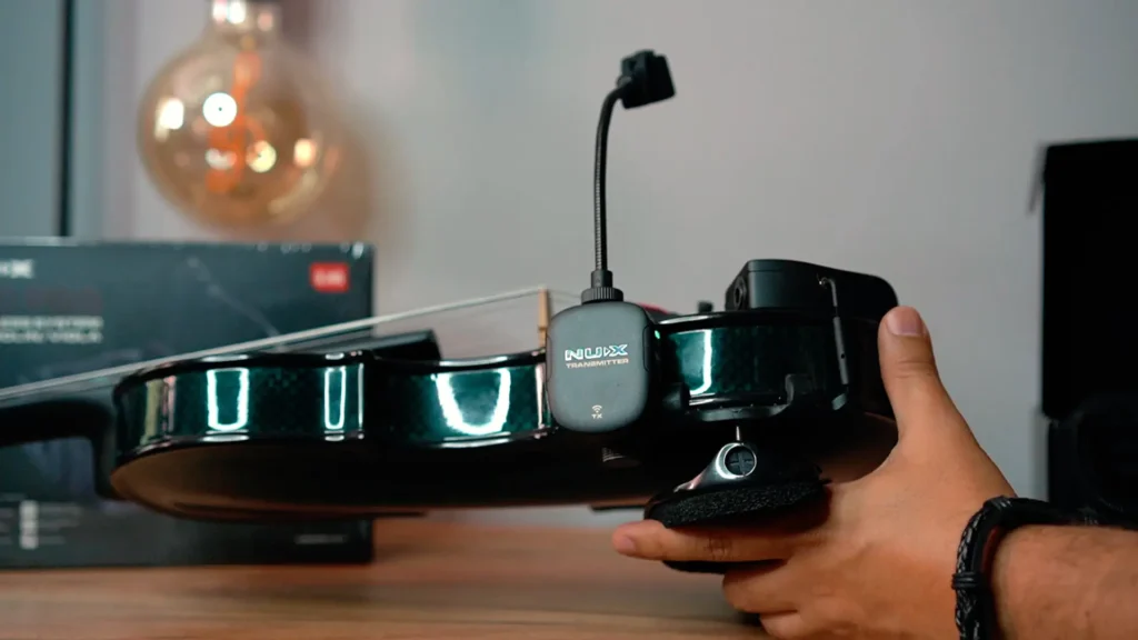 NUX B-11 Pro on violin